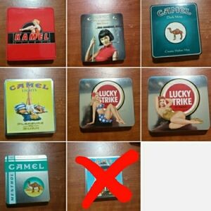 Various cigarette containers